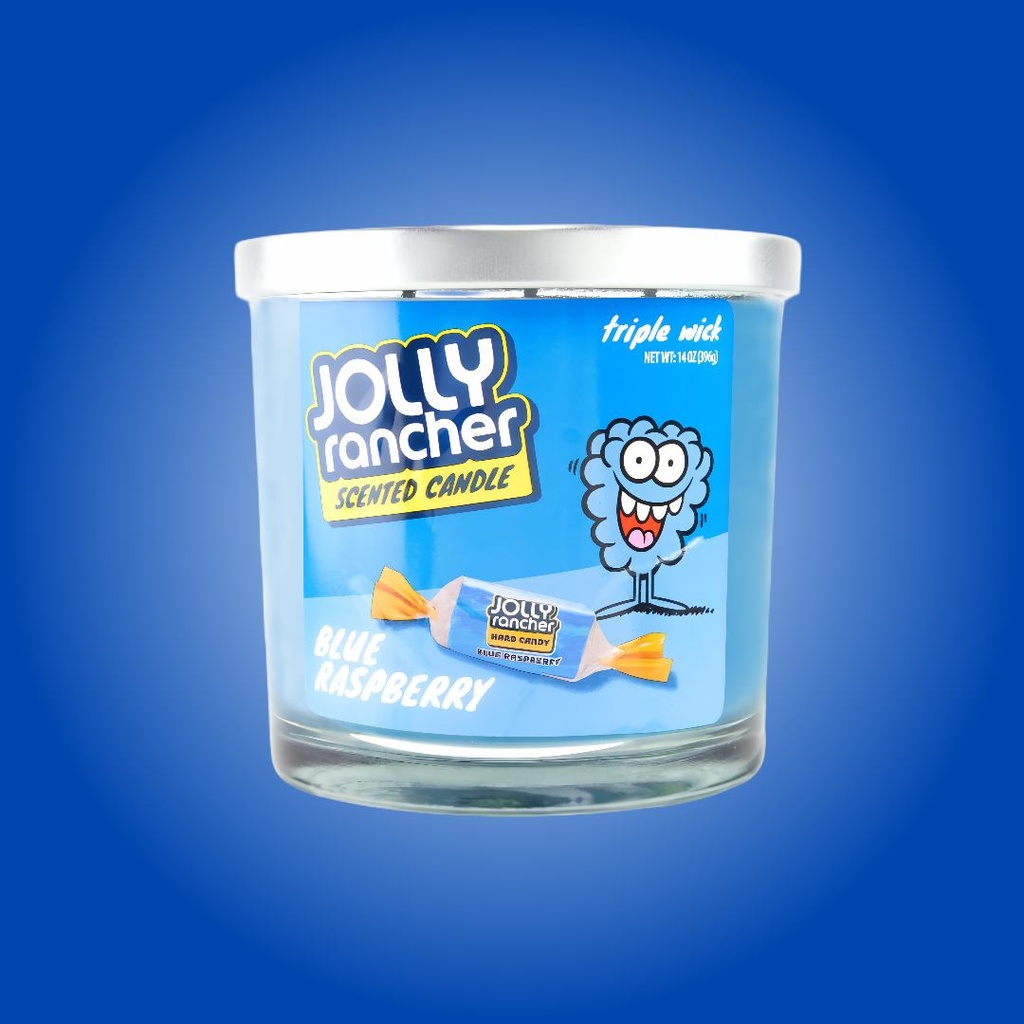 Jolly Rancher Blue Raspberry Scented Candle - Triple Wick - 14 oz