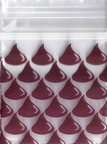 Chocolate Drops 1x1 Inch Plastic Baggies 1000 pcs.