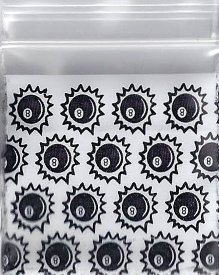 Eightball 1x1 Inch Plastic Baggies 1000 pcs.