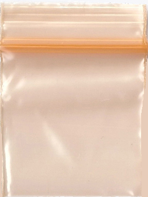 Orange 1.25x1.25 Inch Plastic Baggies 1000 pcs.