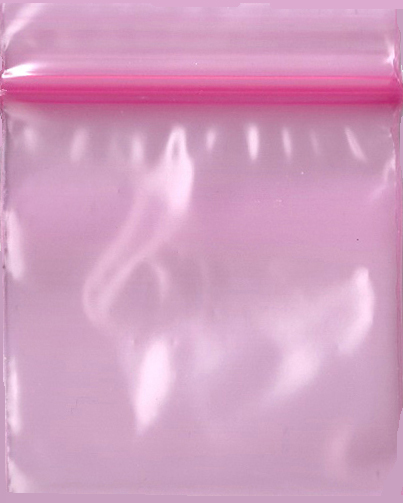 Pink 1x1 Inch Plastic Baggies 1000 pcs.