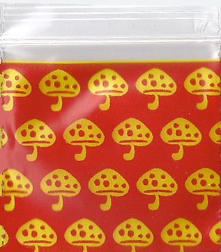 Shrooms 1x1 Inch Plastic Baggies 100 pcs.