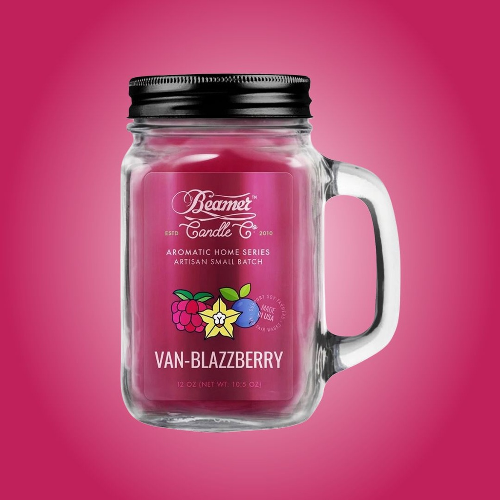 Van-Blazzberry – Vela Perfumada Eliminadora de Olores de Beamer Candle Co. – 12 oz