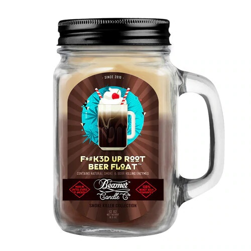 Beamer Candle Co. 12oz Glass Mason Jar - Beamer Candle Co. 12oz Glass Mason Jar - Fucked Up Root Beer