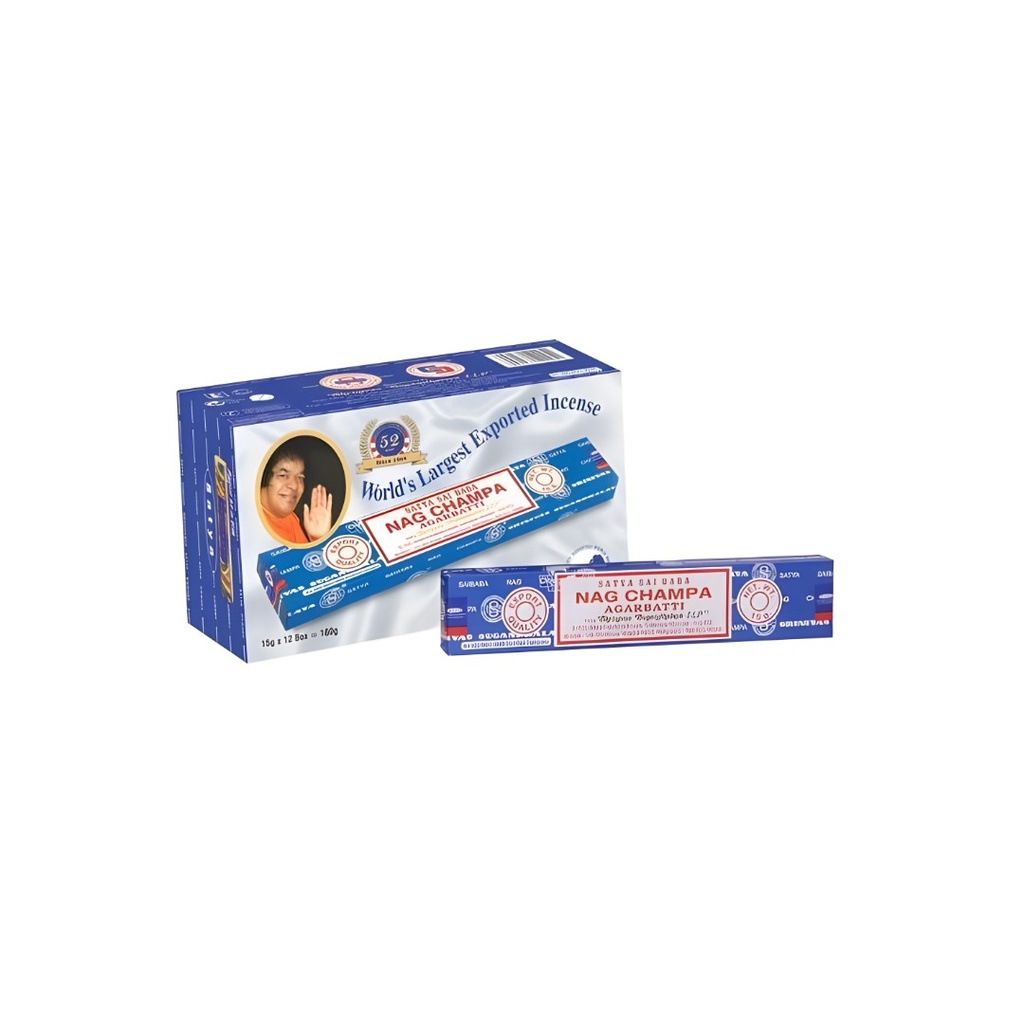 B tons d'encens Nag Champa 15g - Boîte de 12 paquets