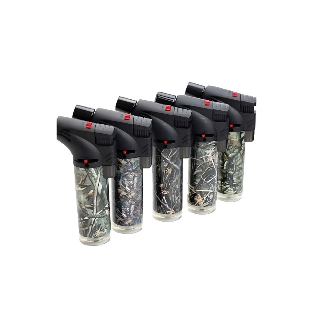 Forest Camo Butane Torch Lighter - Case of 15