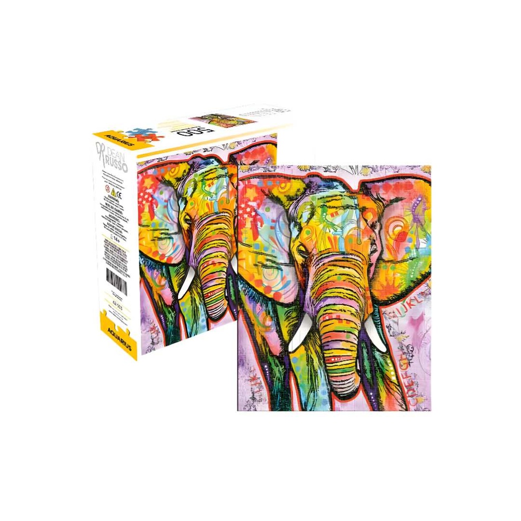500 Piece Puzzle - Dean Russo Elephant