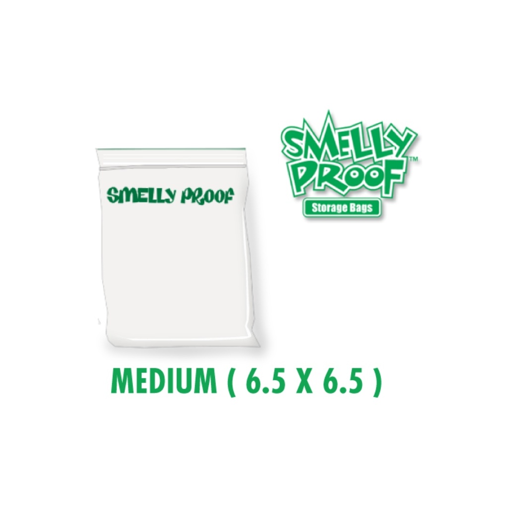 Smelly Proof Medium 3 mil Clear Bags 6.5 x 6.5 Inch