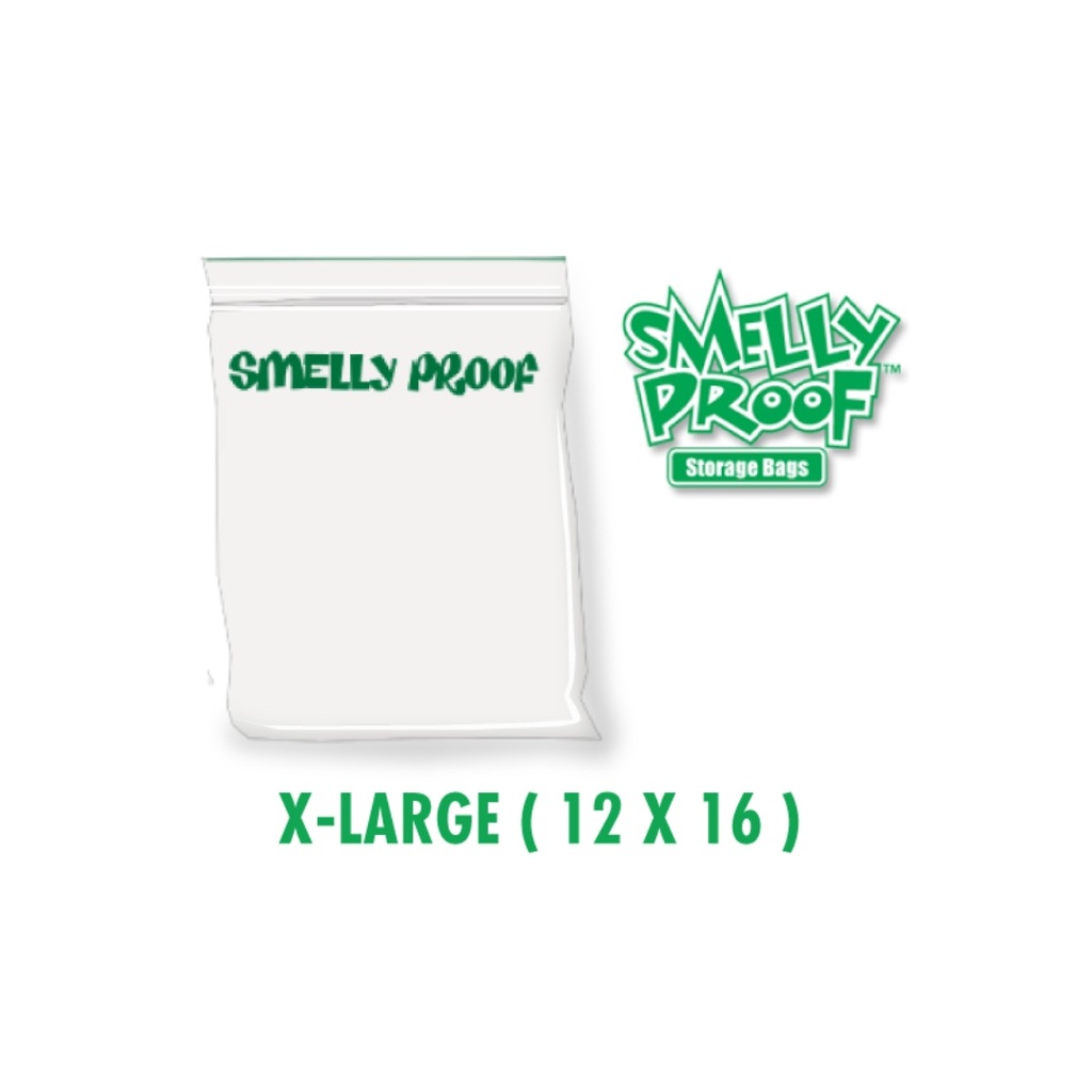 Sacs transparents Smelly Proof X-Large de 3 mil, 12 x 16 pouces.