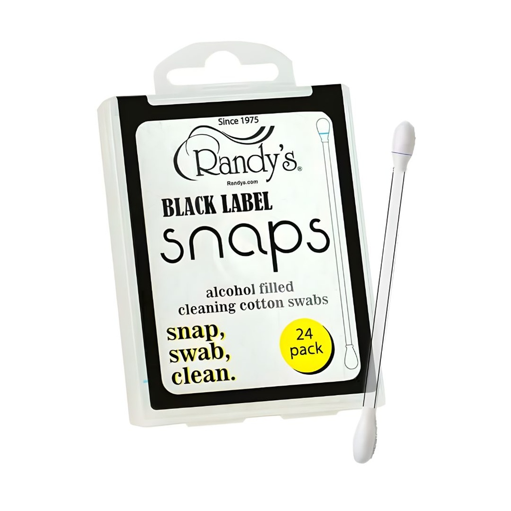 Snaps Alcohol Cotton Swabs from Randy Black Label - Pack of 24