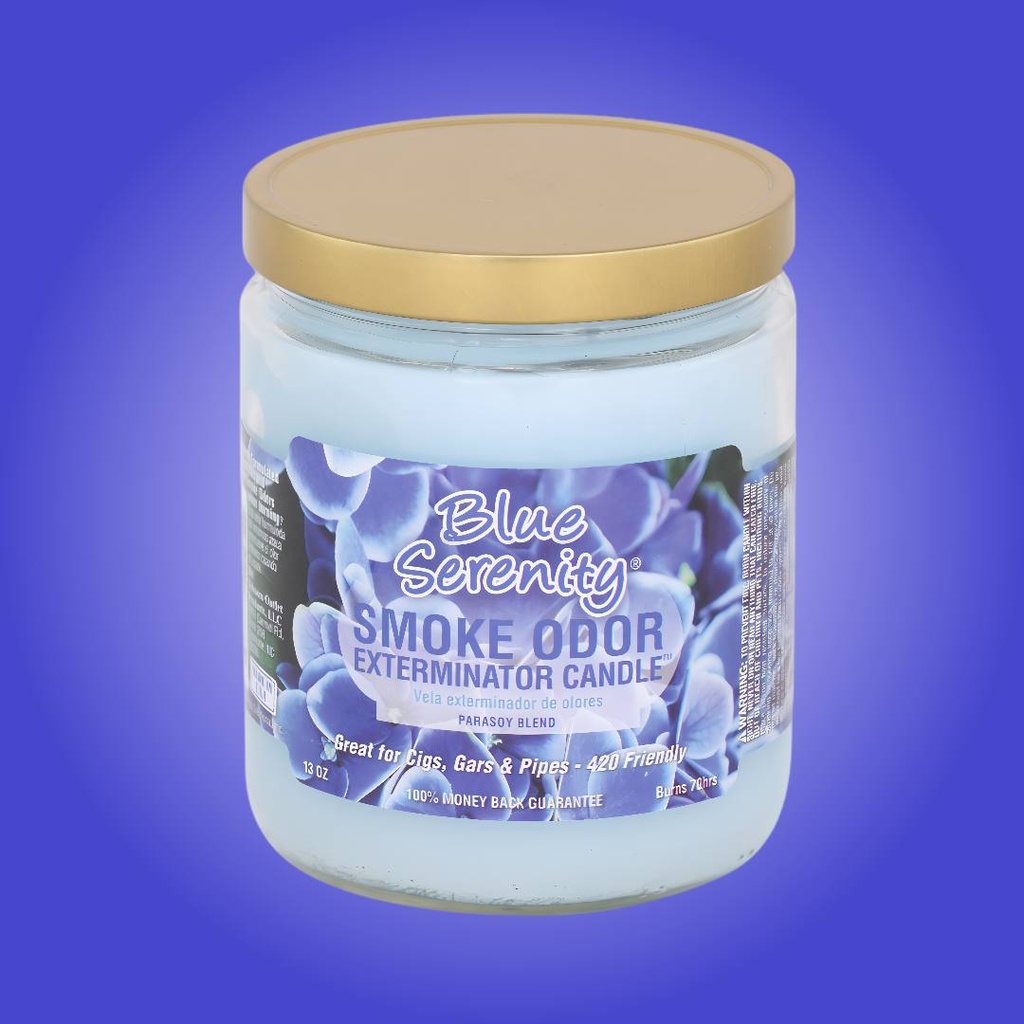 Blue Serenity - Smoke Odor Exterminator Candle - 13 oz