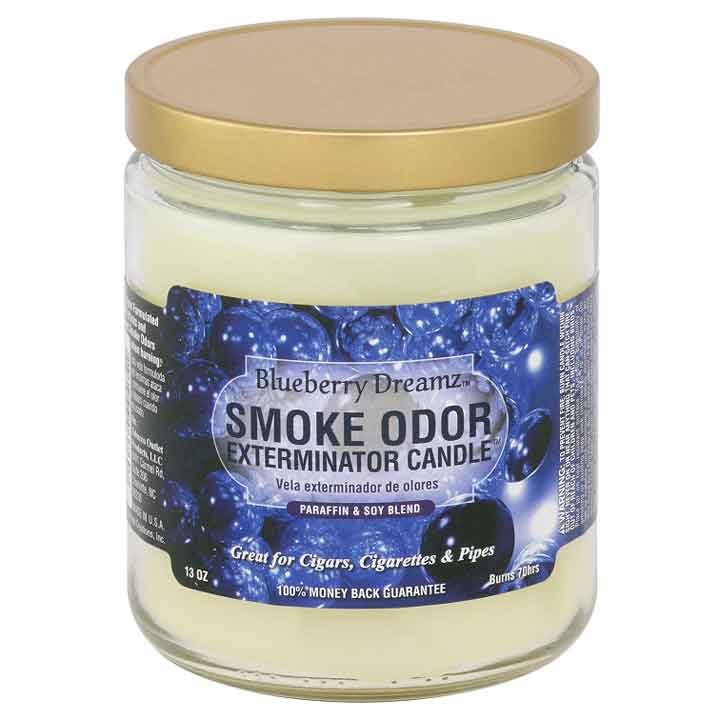 Bougie Éliminatrice d’Odeurs de Fumée – Rêves de Bleuets – 13 oz