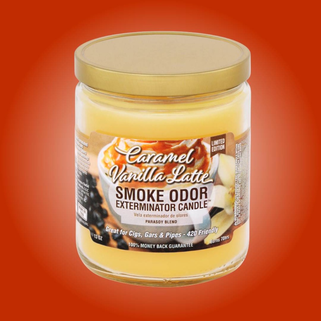 Caramel Vanilla Latte - Smoke Odor Exterminator Candle - 13 oz - Limited Edition