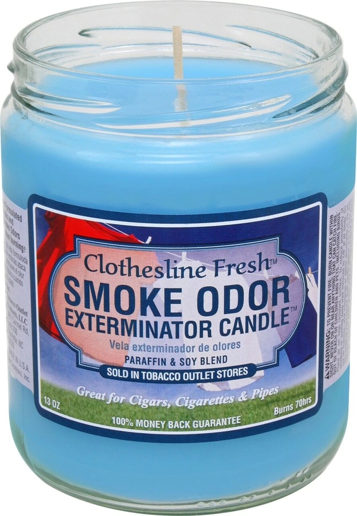 Clothesline Fresh - Smoke Odor Exterminator Candle - 13 oz