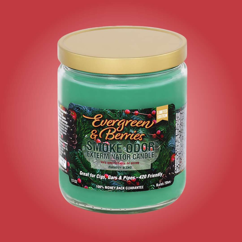 Evergreen & Berries - Smoke Odor Exterminator Candle - 13 oz