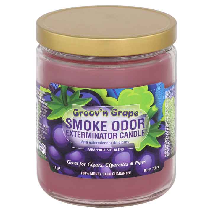 Bougie Éliminatrice d’Odeurs de Fumée – Raisin Groovy – 13 oz