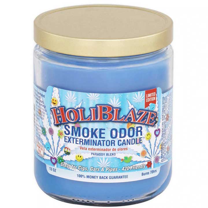 Bougie Éliminatrice d’Odeurs de Fumée – Holiblaze – 13 oz