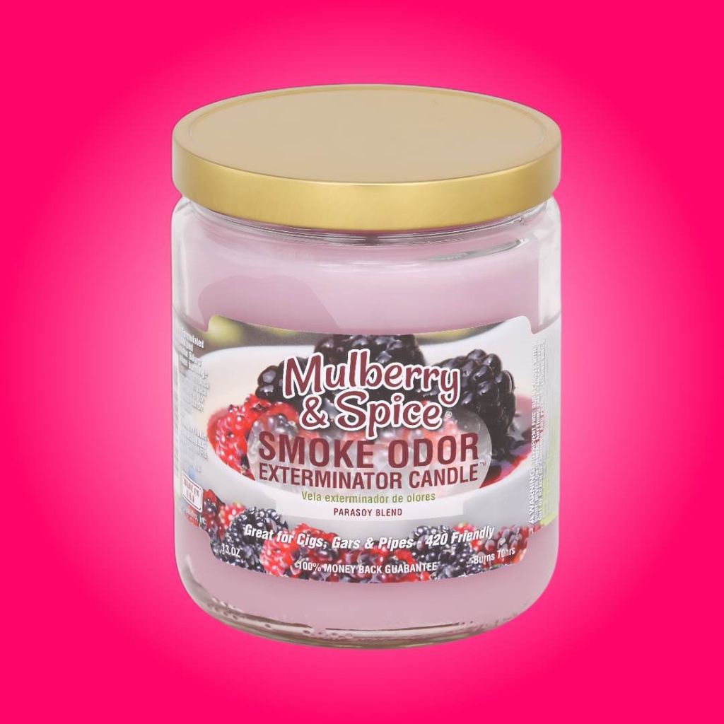 Mulberry Spice - Smoke Odor Exterminator Candle - 13 oz