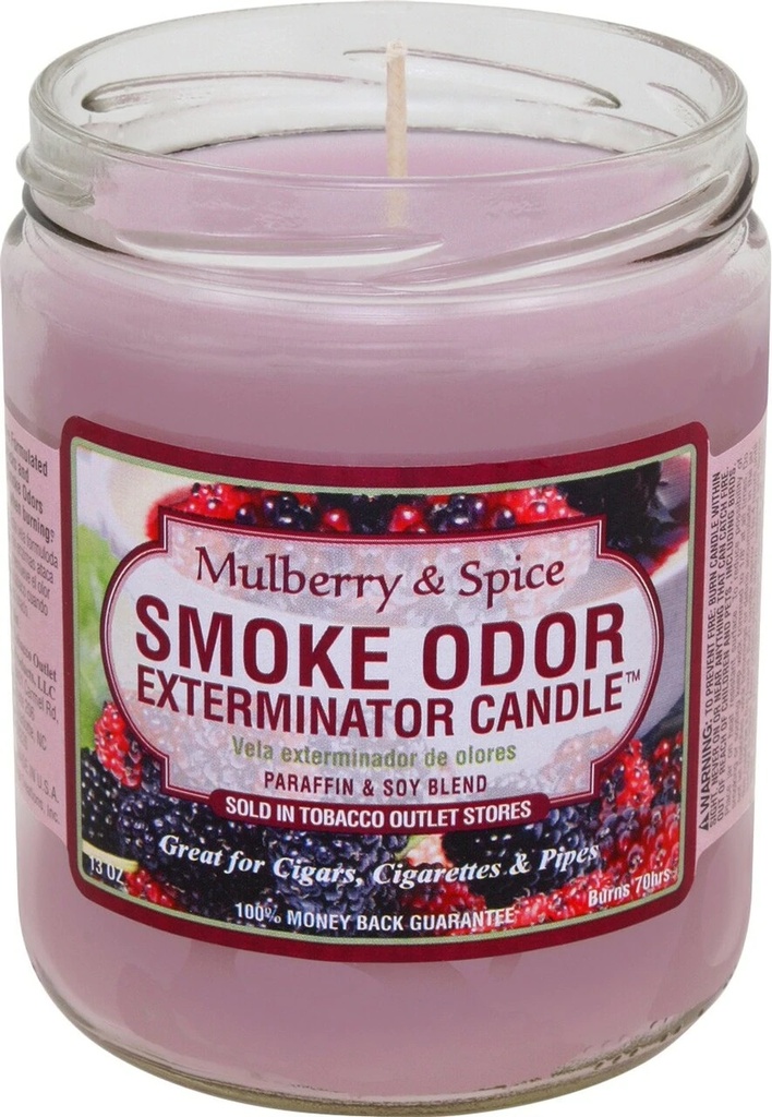 Mulberry Spice - Smoke Odor Exterminator Candle - 13 oz