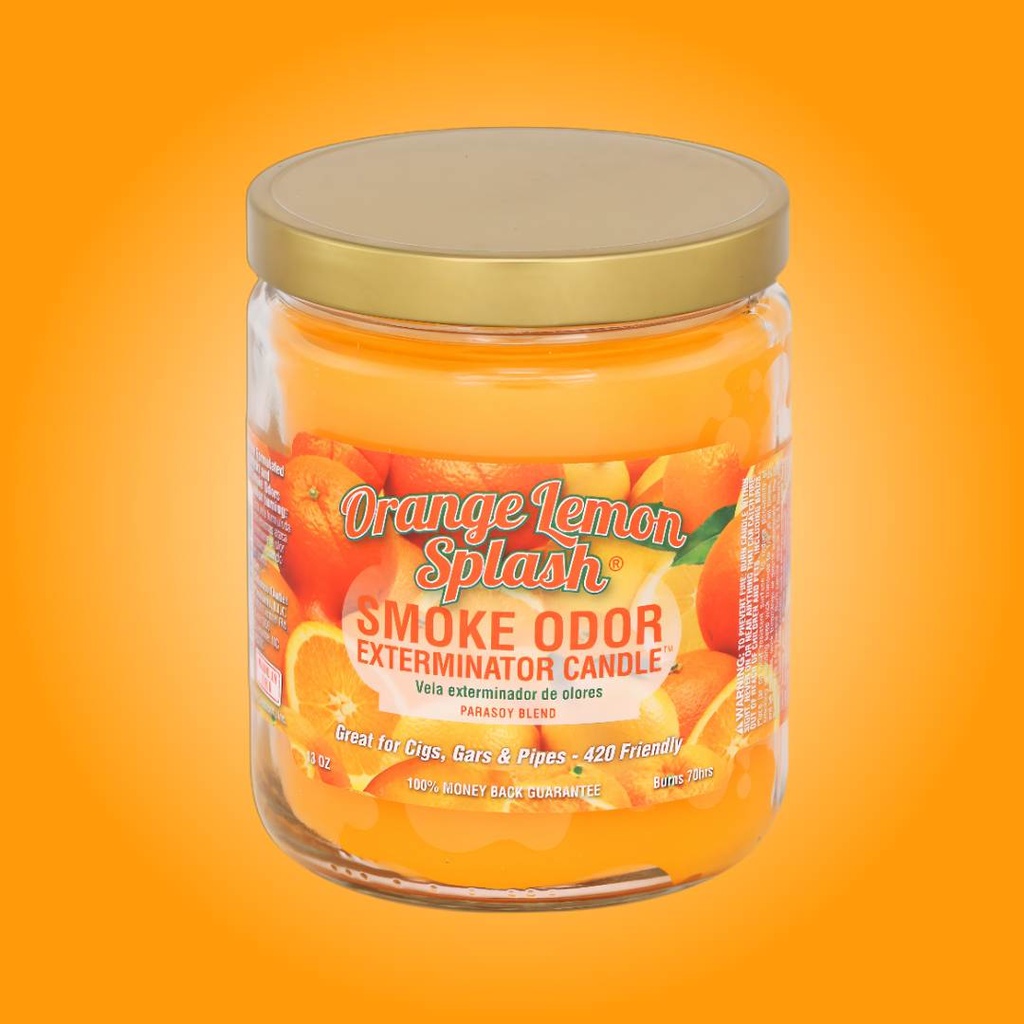 Vela Eliminadora de Olores de Humo – Explosión de Naranja y Limón – 13 oz