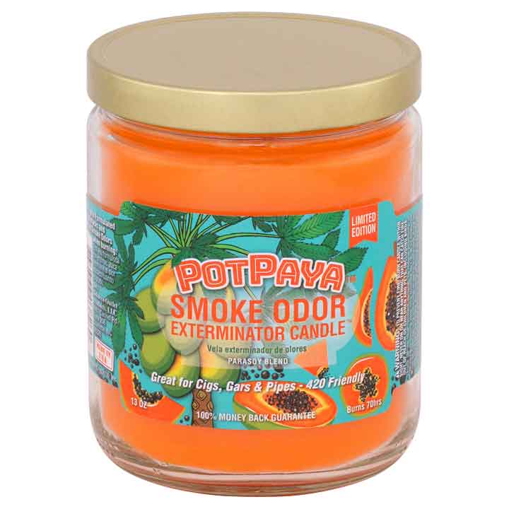 Bougie exterminatrice d'odeur de fumée - 13 oz - PotPaya - ÉDITION LIMITÉE