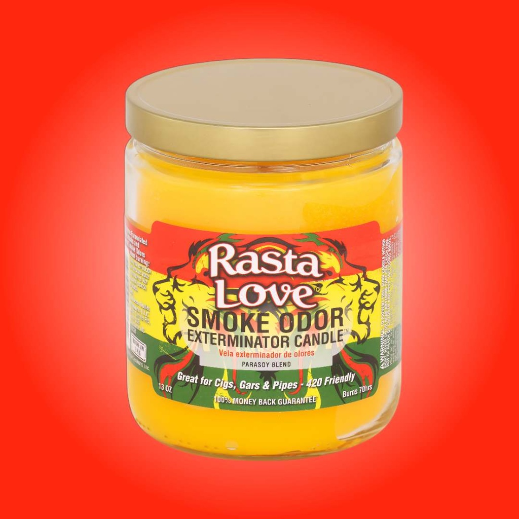 Amor Rasta - Vela Exterminadora de Olores de Humo - 13 oz