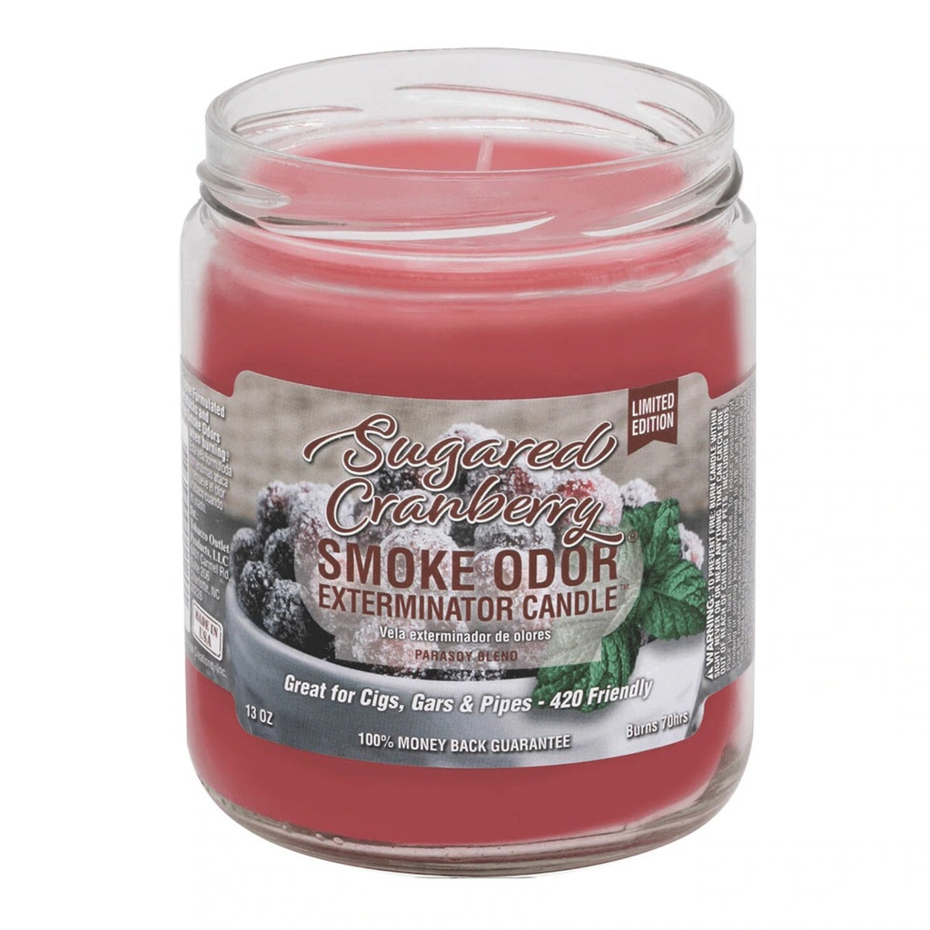 Sugared Cranberry - Smoke Odor Exterminator Candle - 13 oz