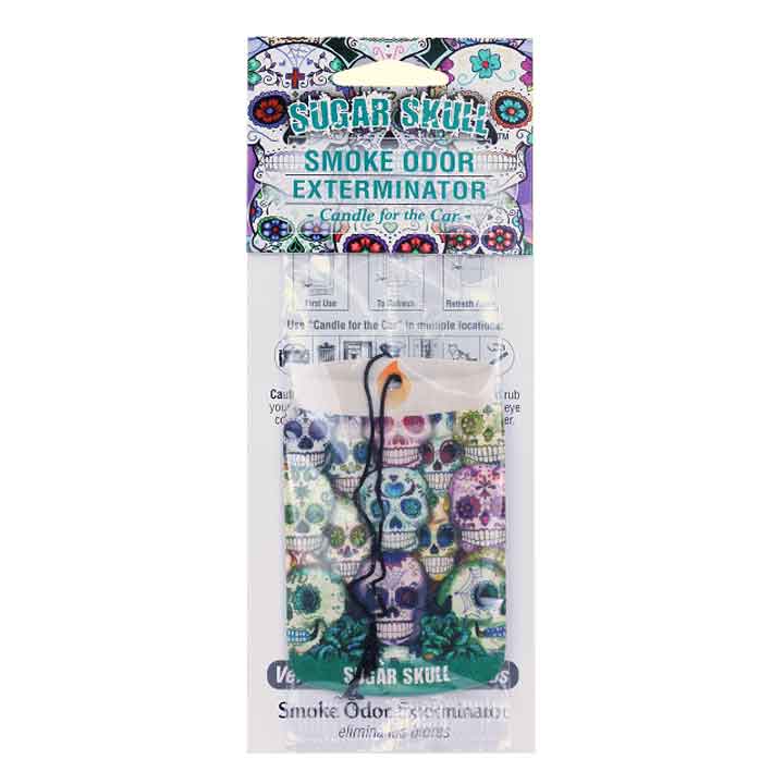 Smoke Odor Exterminator Car Freshner - Sugar Skull