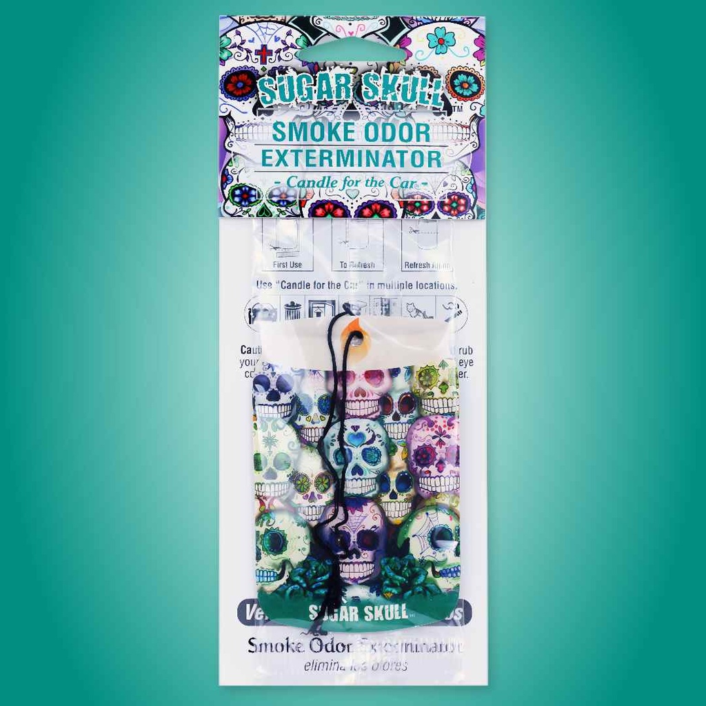 Sugar Skull Smoke Odor Exterminator Car Freshener