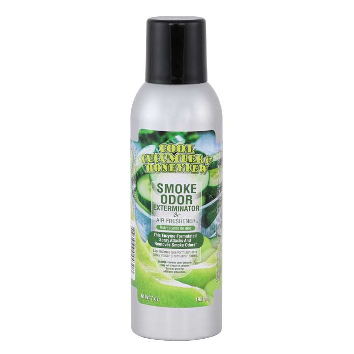 Spray exterminateur d'odeur de fumée - 7 oz - Concombre frais et melon miel