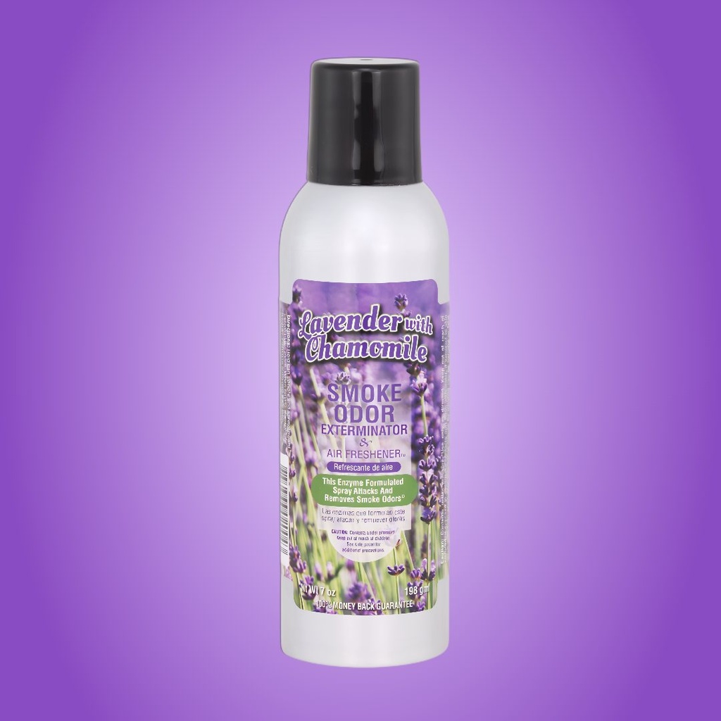 Lavanda y Manzanilla - Aerosol Exterminador de Olores de Humo - 7 oz