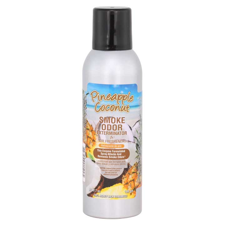 Spray exterminateur d'odeur de fumée - 7 oz - Ananas Noix de Coco