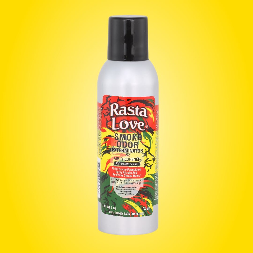 Amour Rasta - Spray Exterminateur d’Odeurs de Fumée - 7 oz