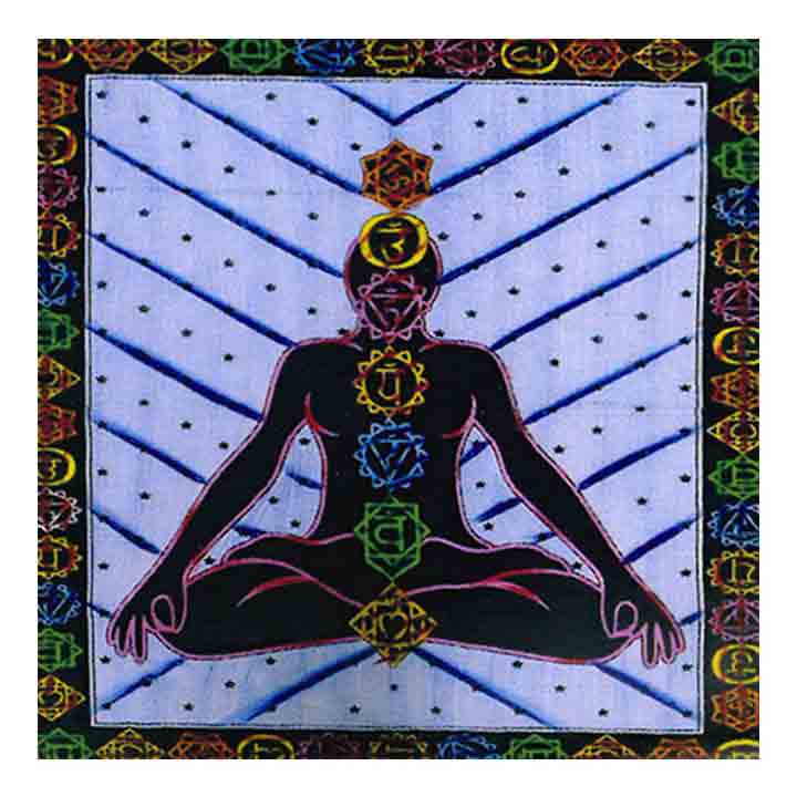 Tapisserie Arc-en-ciel des Sept Chakras