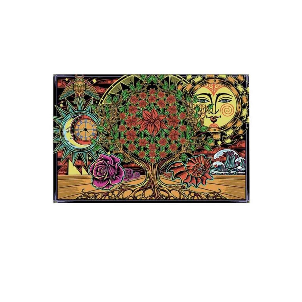 3D Tapestry Flower of Life 60x90