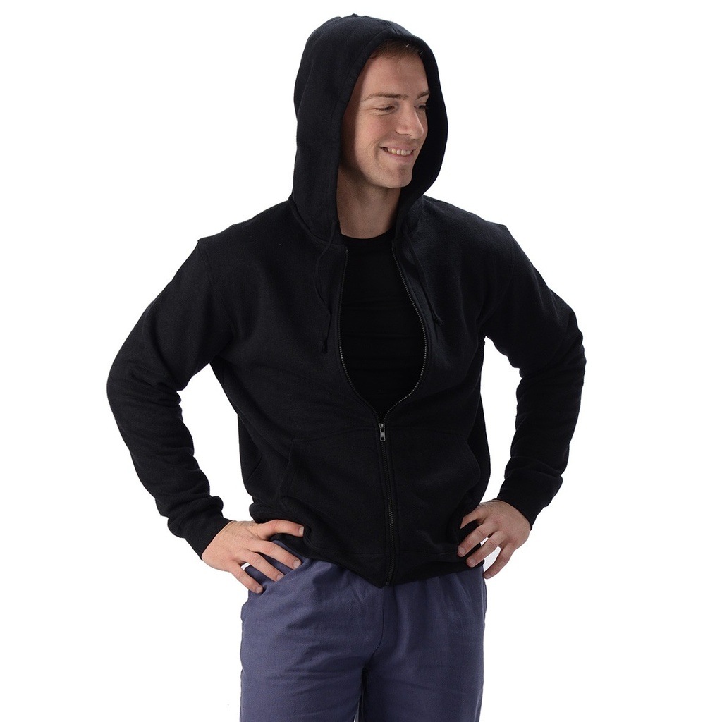 Men's Hemp Zip Hooded Jacket with Pockets from Eco-Essentials