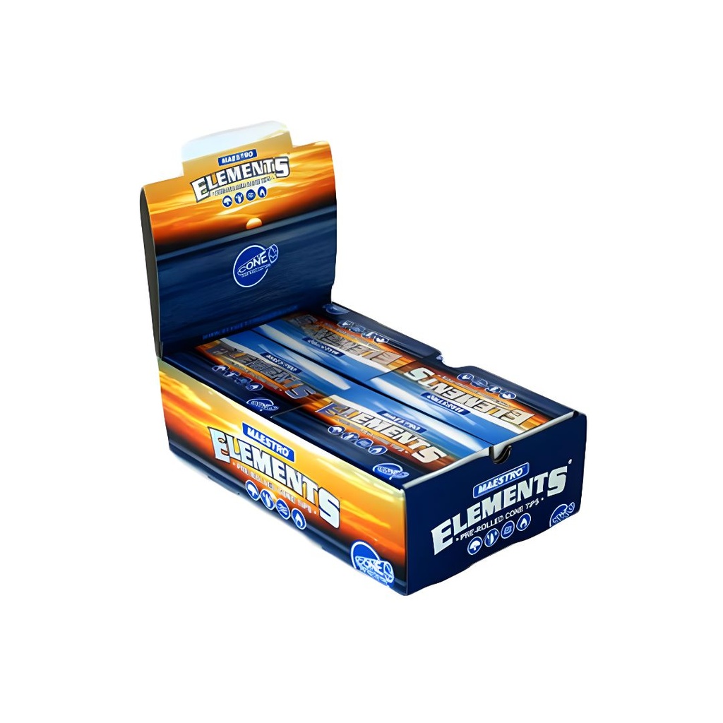 Éléments Maestro Pré-roulé Cône Conseils Boîte de 24 Pack