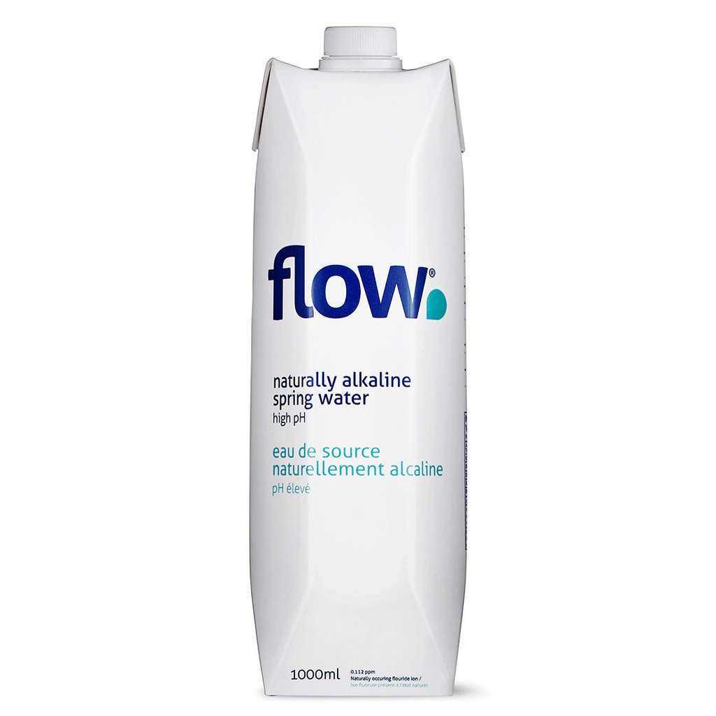 Bouteille d'eau alcaline naturelle Flow de 1L