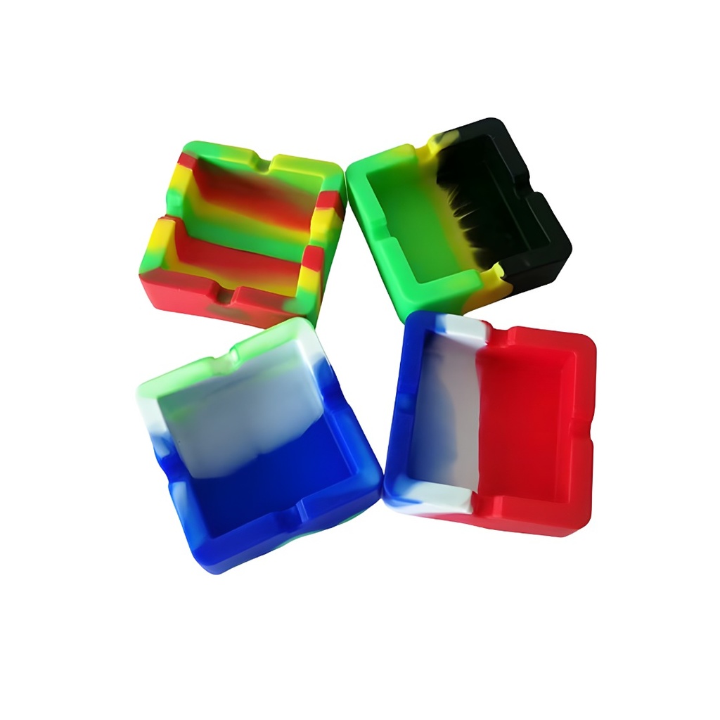 Colorful Silicon Square Ashtray
