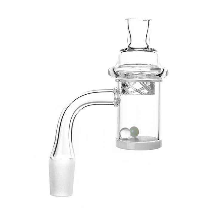 Ensemble de banger en quartz avec fond opaque Riptide Cyclone à 90 degrés