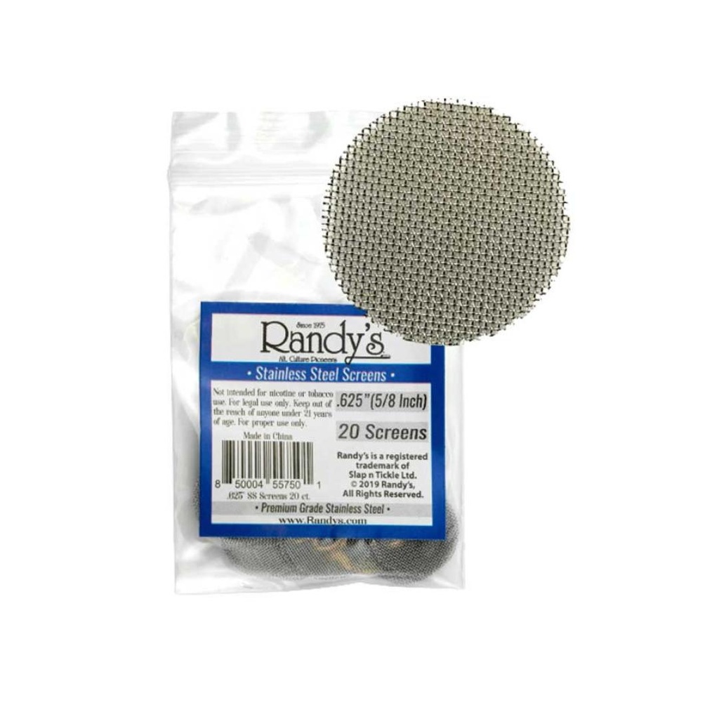 Randy's Stainless Steel Screen .625 - Bag of 20