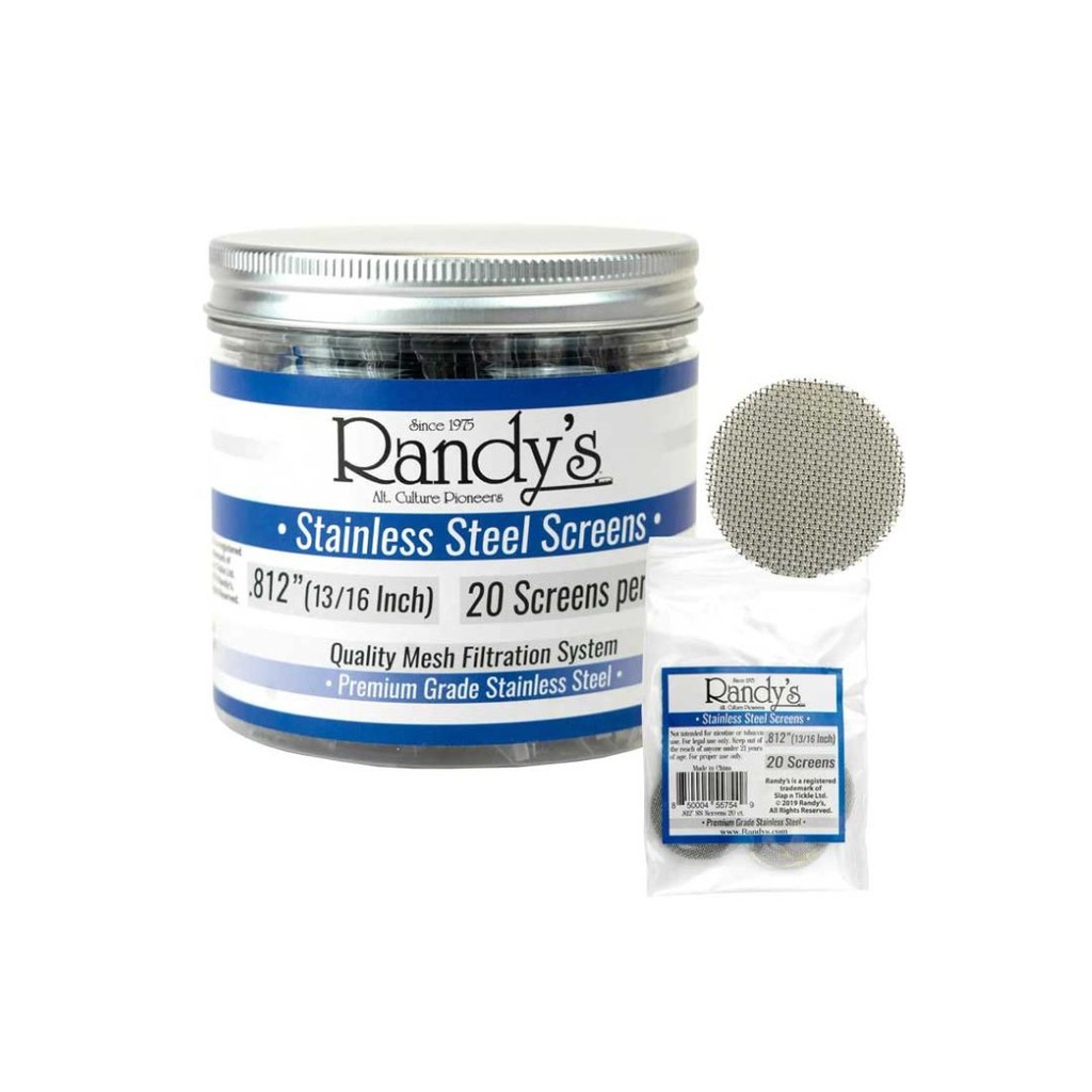 Randy's Stainless Steel Screen .812 - Jar of 36