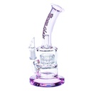 7 Inch Micro Rig with Grid Percolator from Hoss Glass H103
