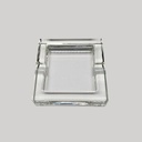 Straight Square Glass Crystal Ashtray