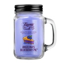 Beamer Candle Co. 12oz Glass Mason Jar - Angelina's Blueberry Pie