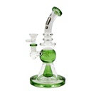 10 Inch Infyniti Oil Lamp Glass Bong with Cone Showerhead Percolator and Color Accents