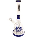 11 Inch Micro Tube Stemless Beaker Bong with Fountain Percolator from KnockOut