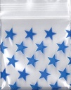 Blue Stars 1.5x1.5 Inch Plastic Baggies 1000 pcs.