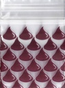 Chocolate Drops 1x1 Inch Plastic Baggies 100 pcs.