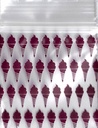 Ice Cream Cones 1.25x1.25 Inch Plastic Baggies 100 pcs.